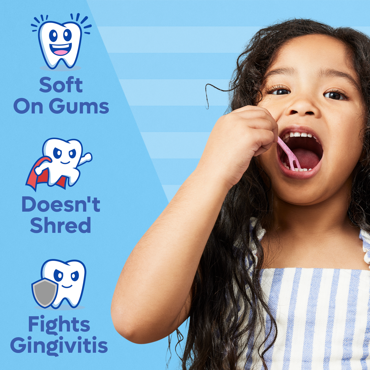 Biodegradable Kids Flossers | Unflavored | PFA Free: Pack of 2