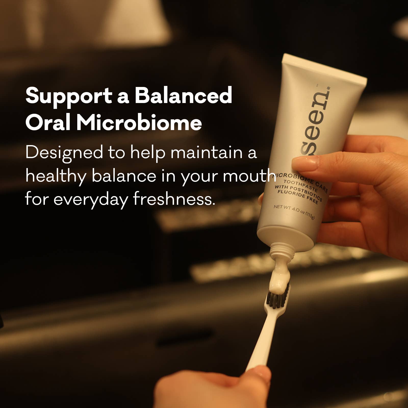 SEEN Microbiome Care Toothpaste | HA + Postbiotics, NZ Made