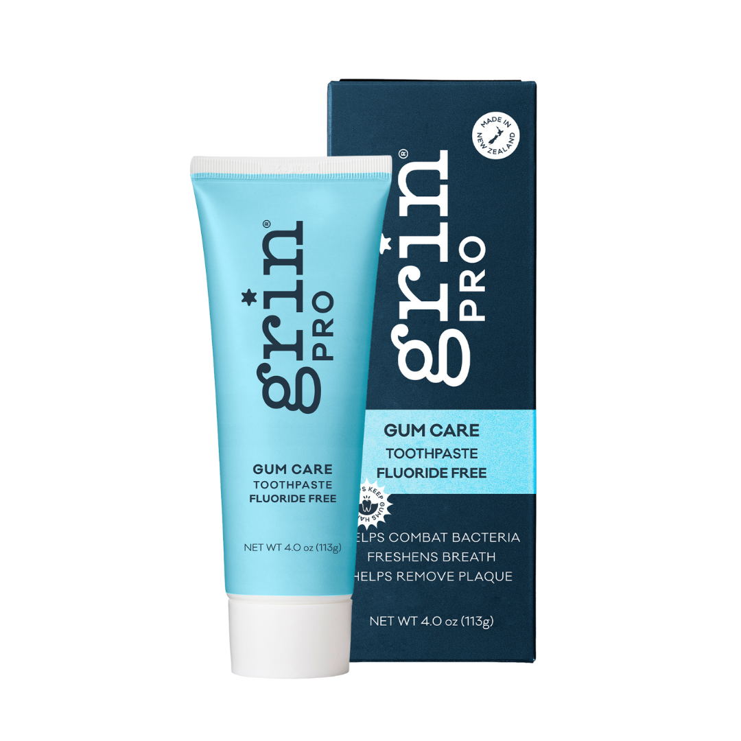 🦷🌿 Grin Pro Gum Care Fluoride-Free Toothpaste with New Zealand Manuka Oil 🍯