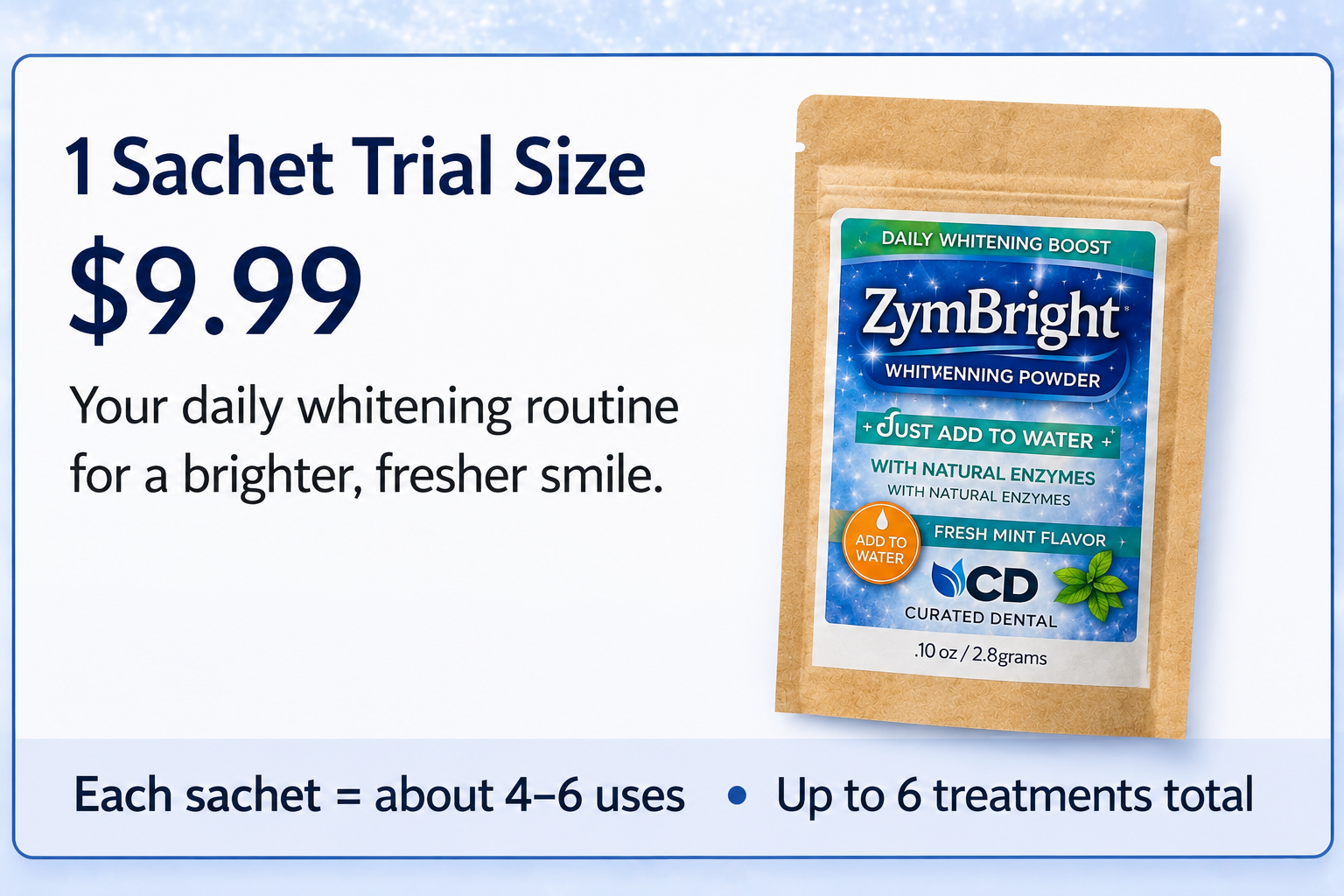 ✨🦷 ZymBright™ Enzyme Whitening Powder — Daily Whitening Solution 🌿♻️ 🚀 Pre-Order Now • Ships May 2026