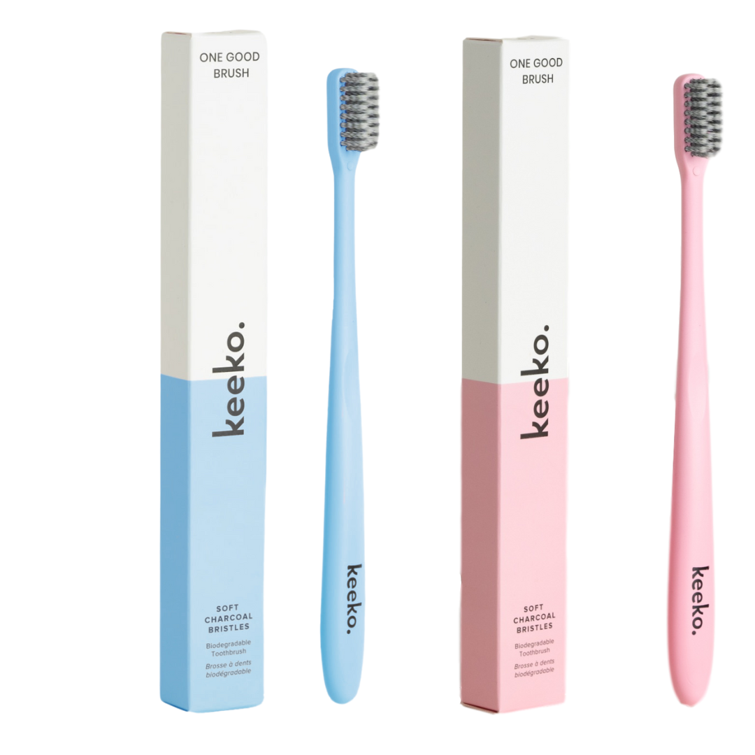 One Good Brush - Biodegradable Toothbrush: Blue