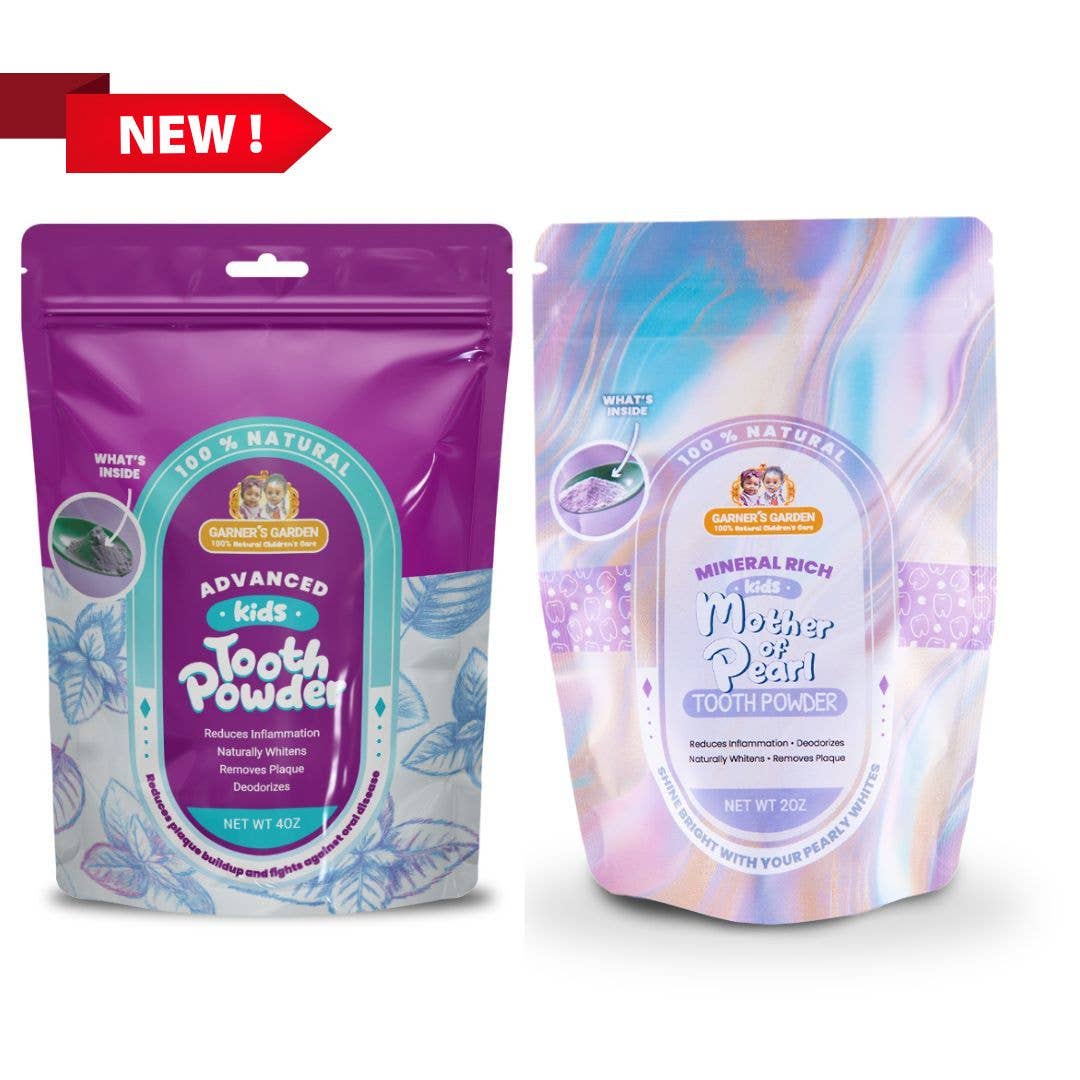 Kids Tooth Powder | Fluoride Free | 100% Natural | 4 oz: Mother of Pearl