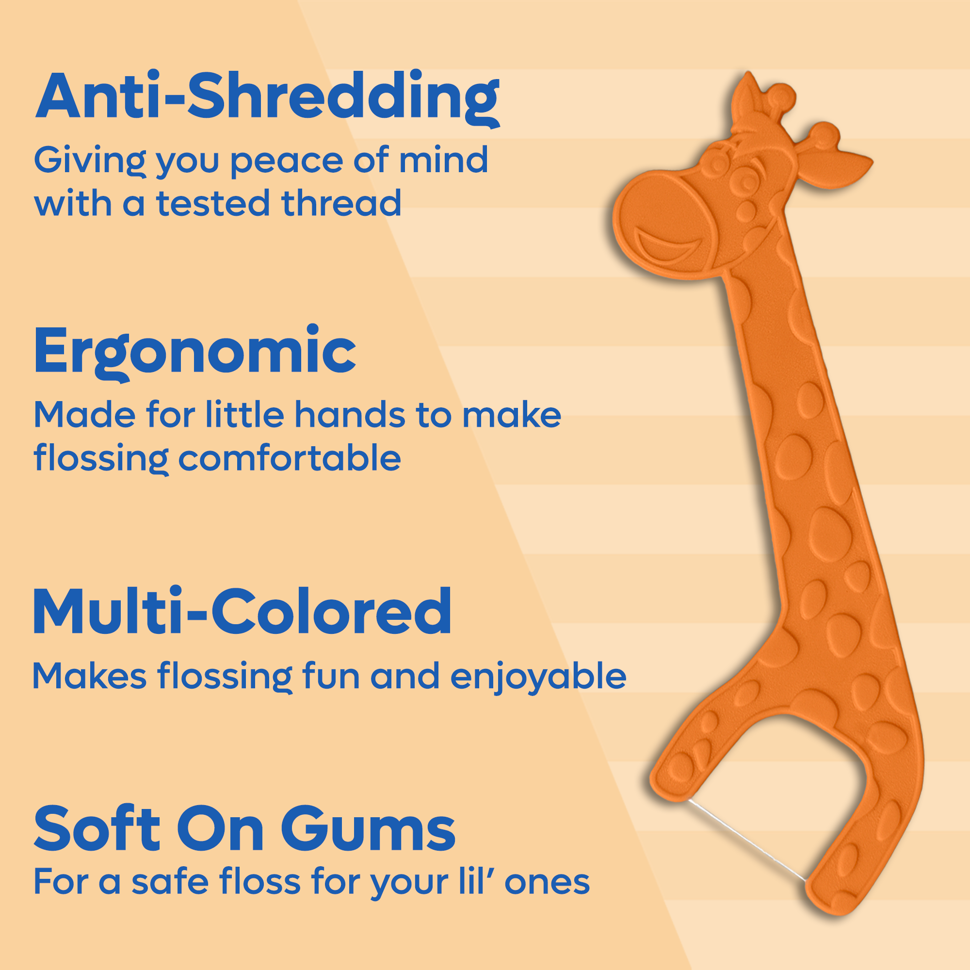 Biodegradable Kids Flossers | Unflavored | PFA Free: Pack of 2