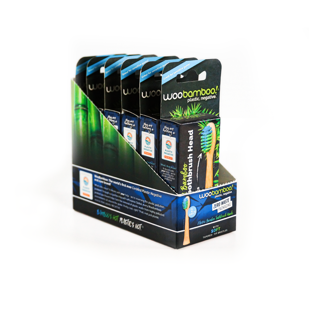 Bamboo Electric Toothbrush Heads - Soft 2pk - by WooBamboo!
