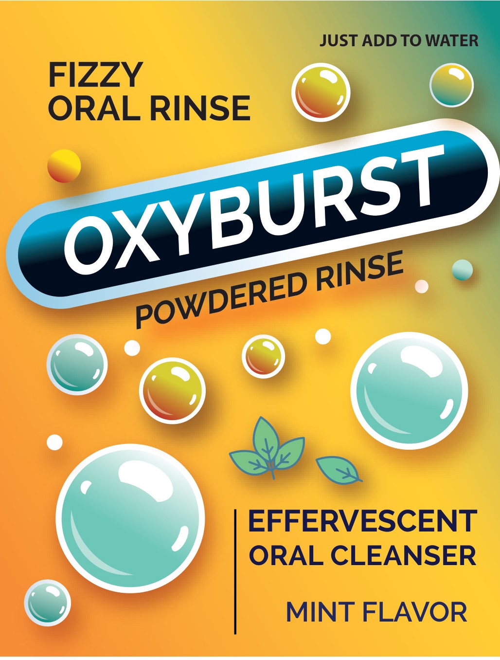 🌿 OxyBurst™ Powdered Rinse – Cosmetic Oral Refresh Travel Kit