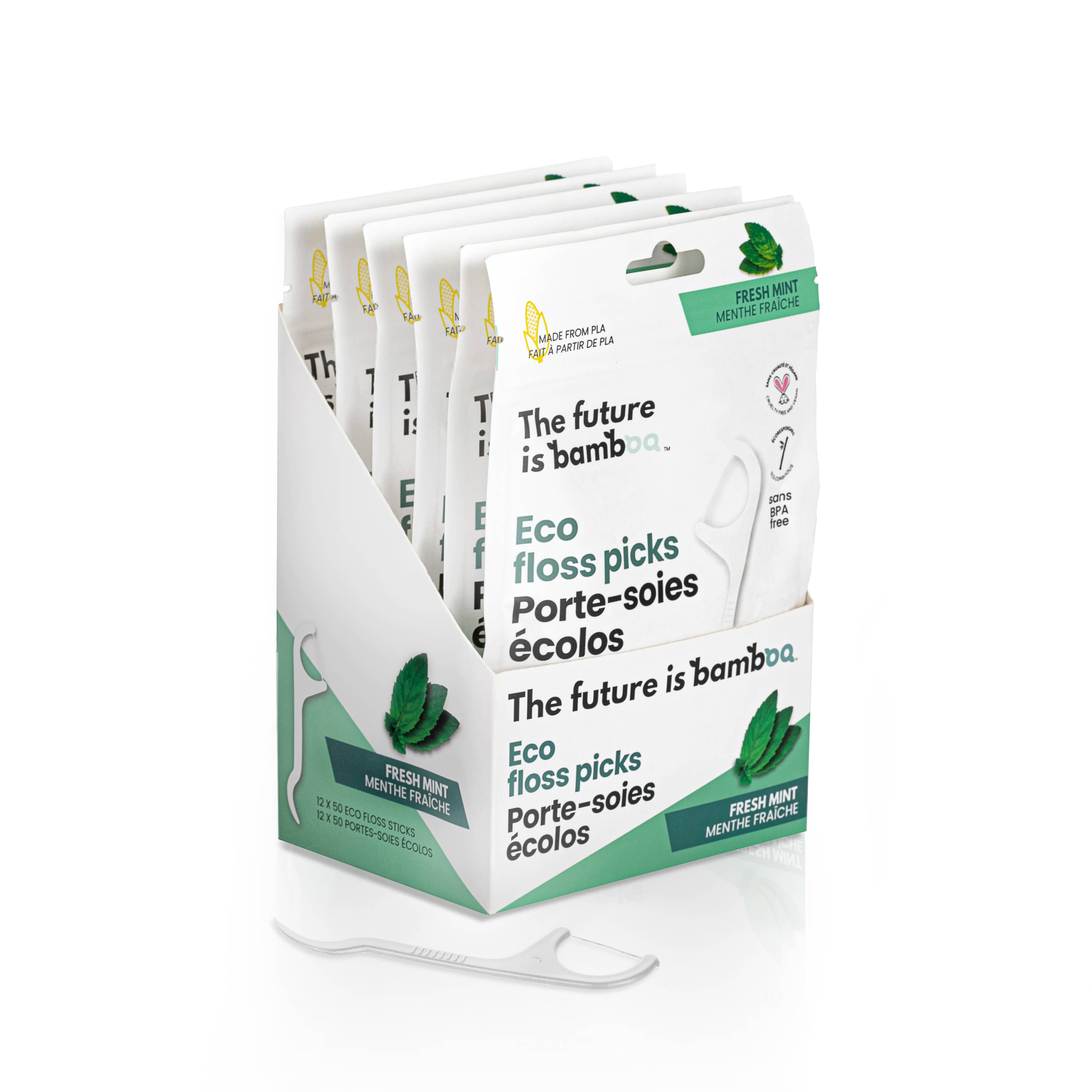 Eco Floss Picks: FRESH MINT
