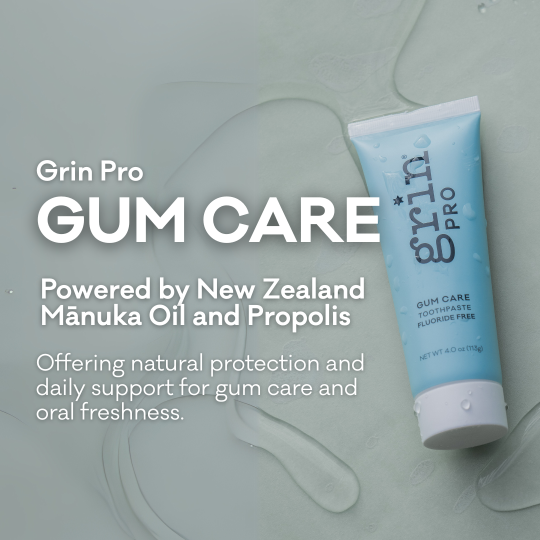 🦷🌿 Grin Pro Gum Care Fluoride-Free Toothpaste with New Zealand Manuka Oil 🍯