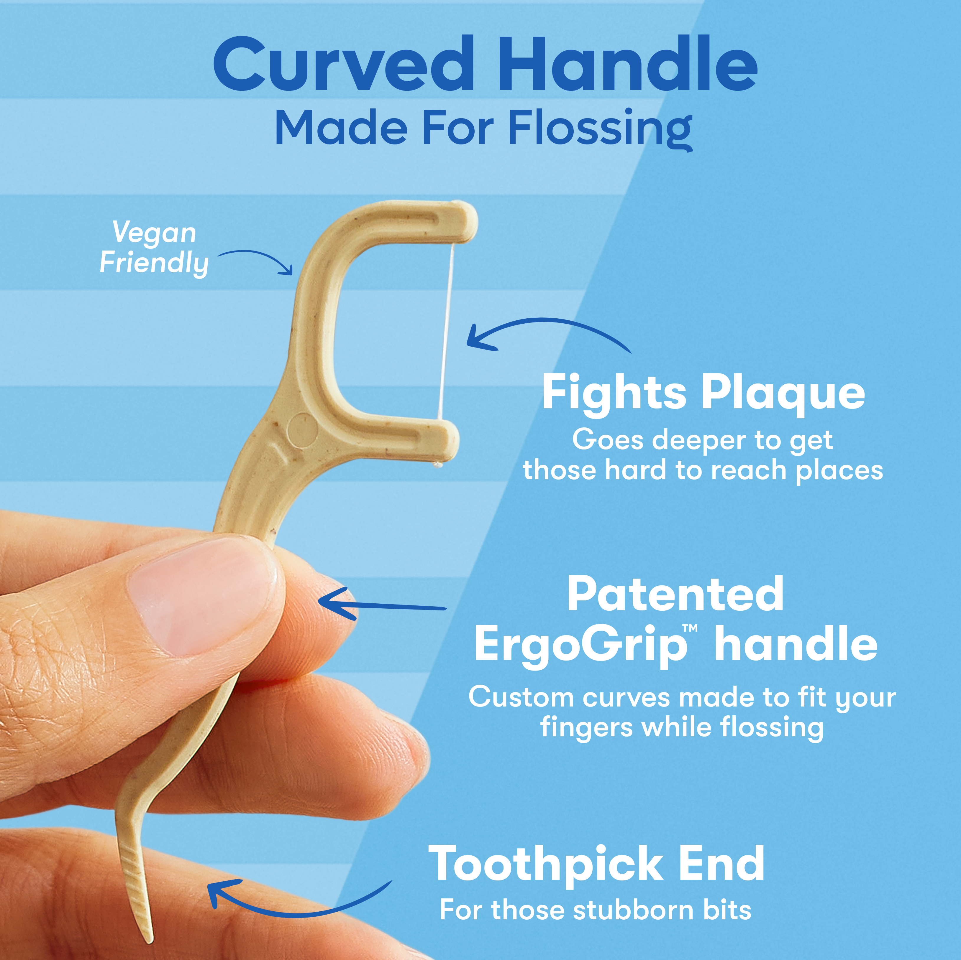 Eco-Friendly Floss Picks | Mint | PFA Free: 4 Pack