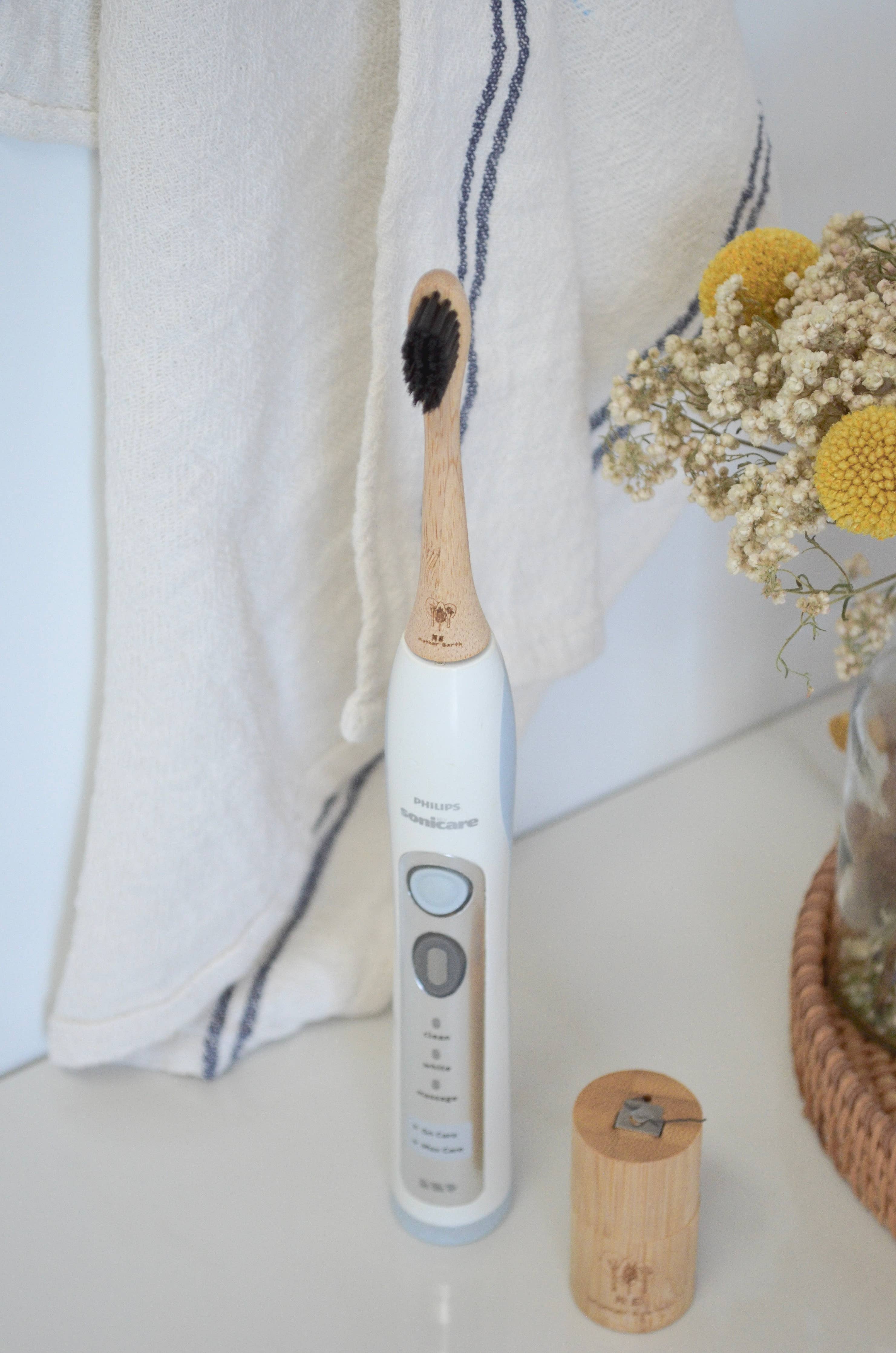 4-Pack Bamboo Electric Toothbrush Heads- Sonicare Compatible