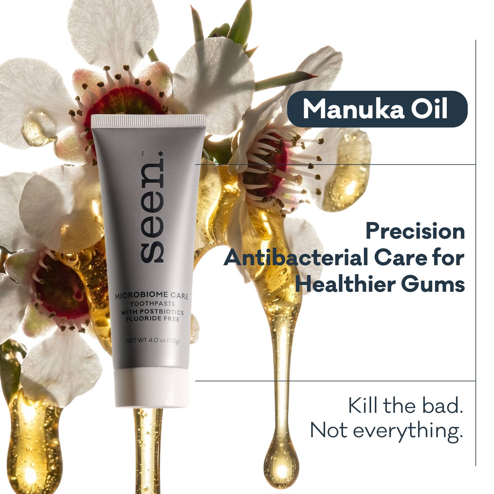 SEEN Microbiome Care Toothpaste | HA + Postbiotics, NZ Made