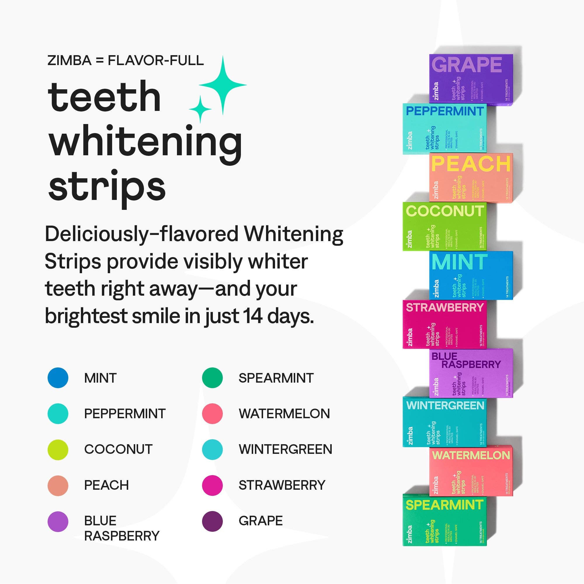 Teeth Whitening Strips: Peach