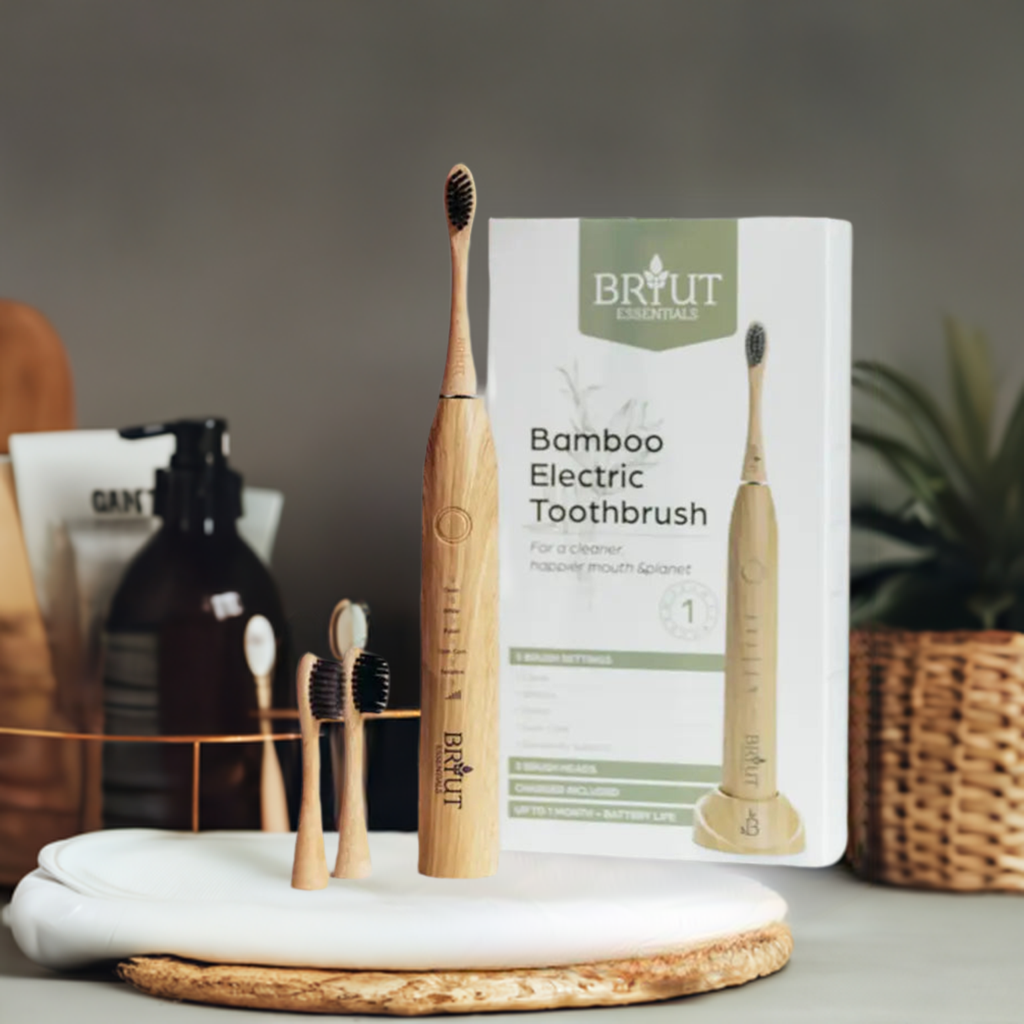 Bamboo Electric Eco Toothbrush | Eco-Friendly now with Moringa Whitening toothpaste!