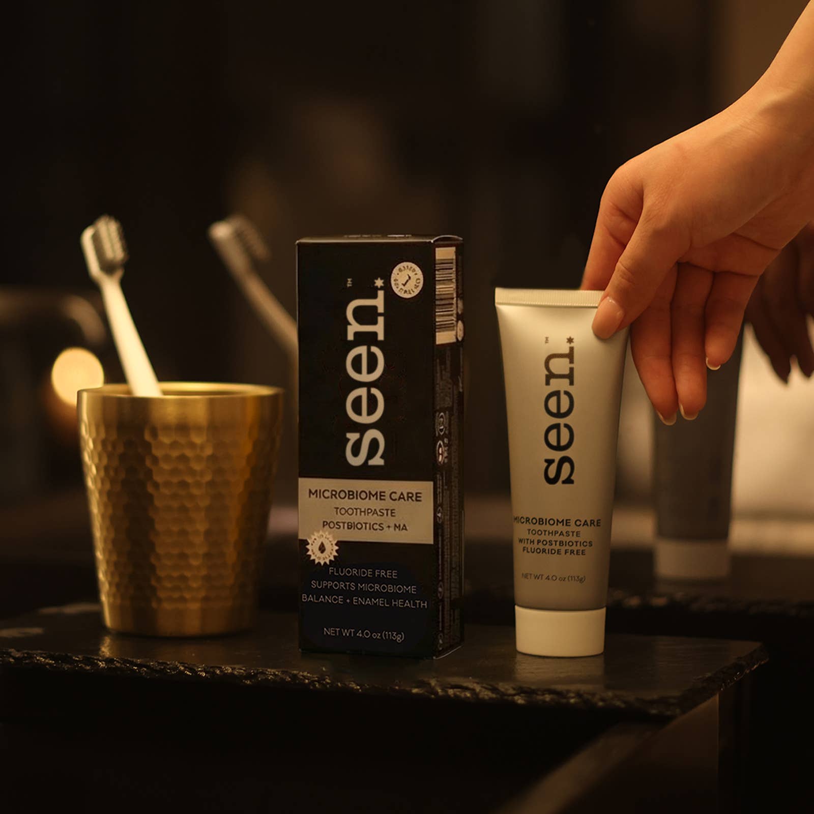 SEEN Microbiome Care Toothpaste | HA + Postbiotics, NZ Made