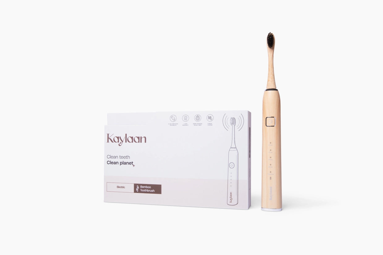 🌿⚡ Kaylaan Electric Bamboo Toothbrush | Eco-Friendly Sonic Power 🦷✨