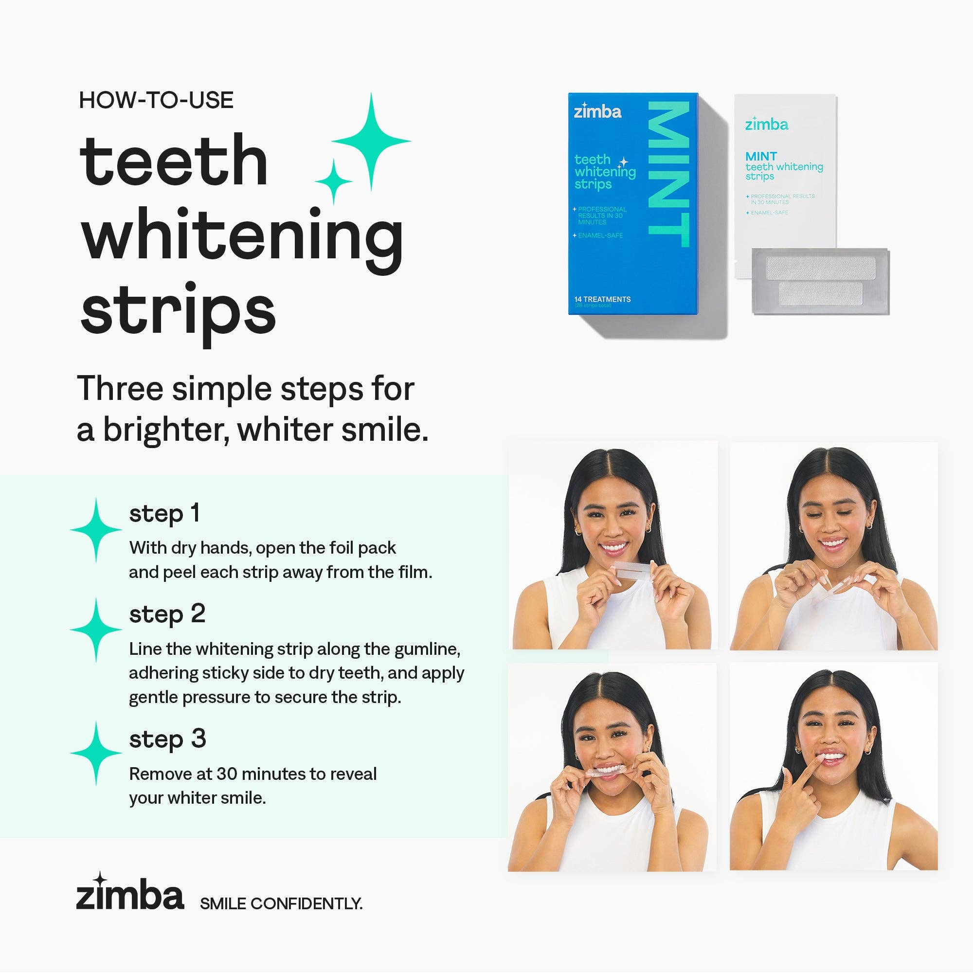 Teeth Whitening Strips: Mint