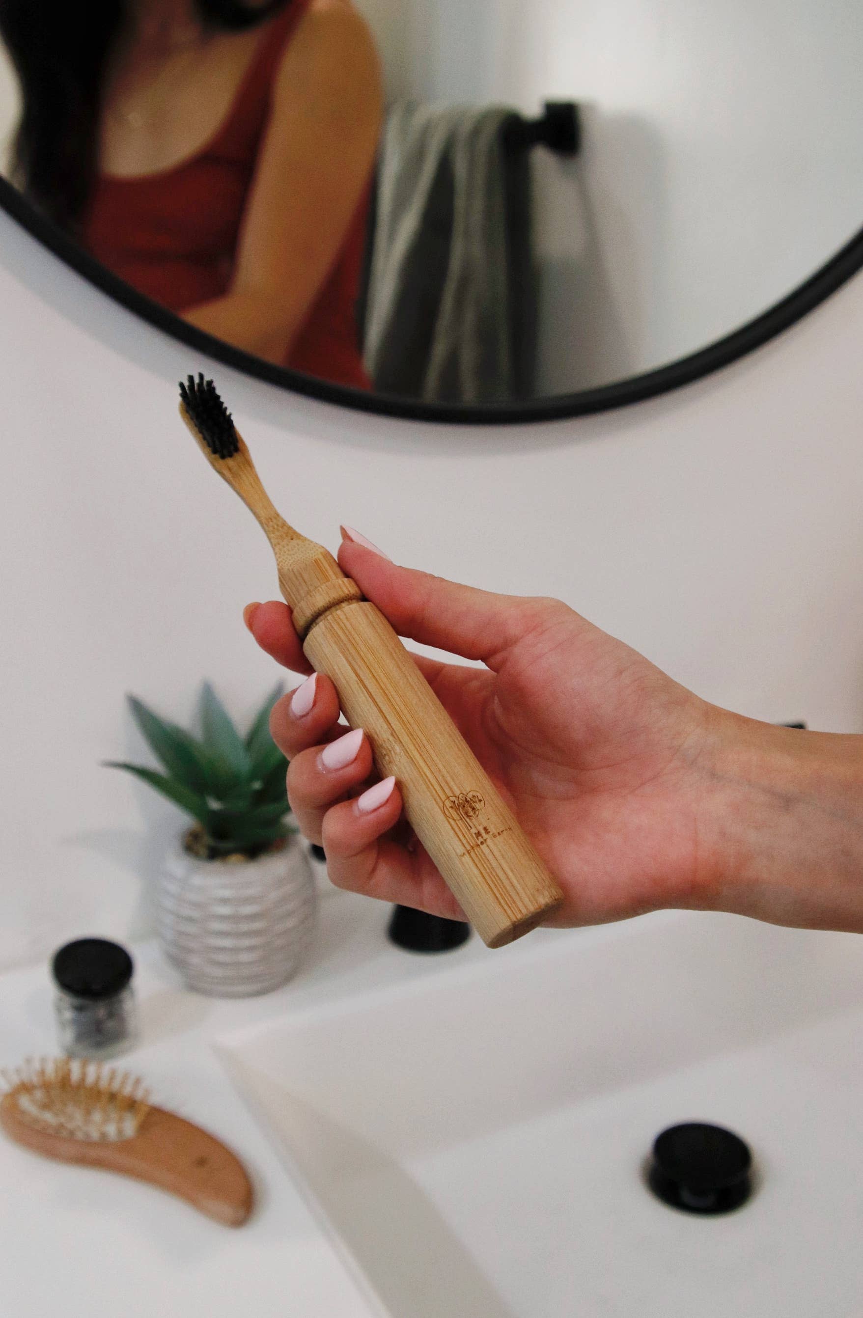 All-in-One Bamboo Travel Toothbrush with Replaceable Head: Replacement Toothbrush Head Only