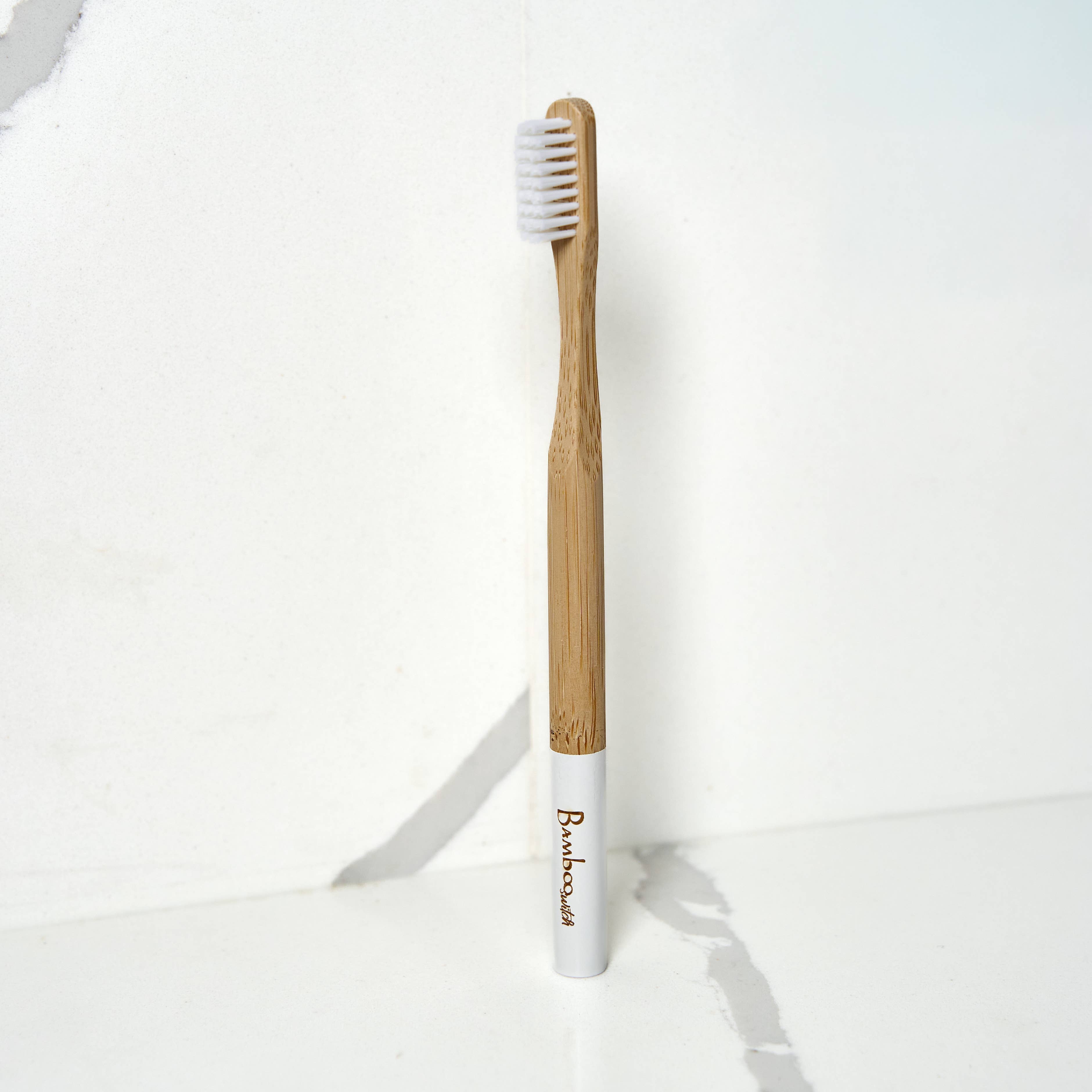 Bamboo Adult Toothbrush | White | Dental Bestseller