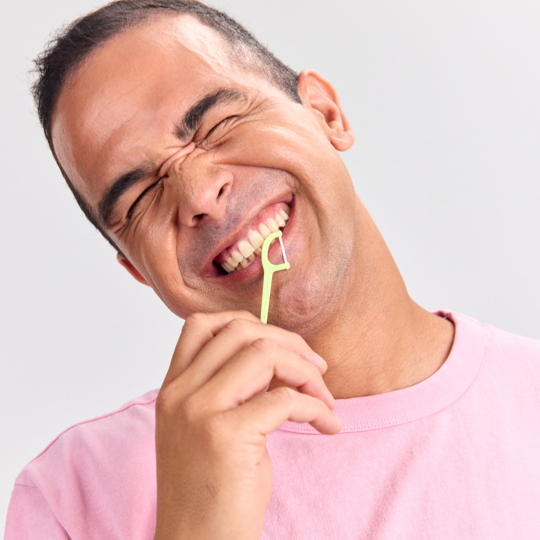 🦷🍏 Grin Ultra Smooth Apple Flavoured Floss Picks 80-Pack Canister