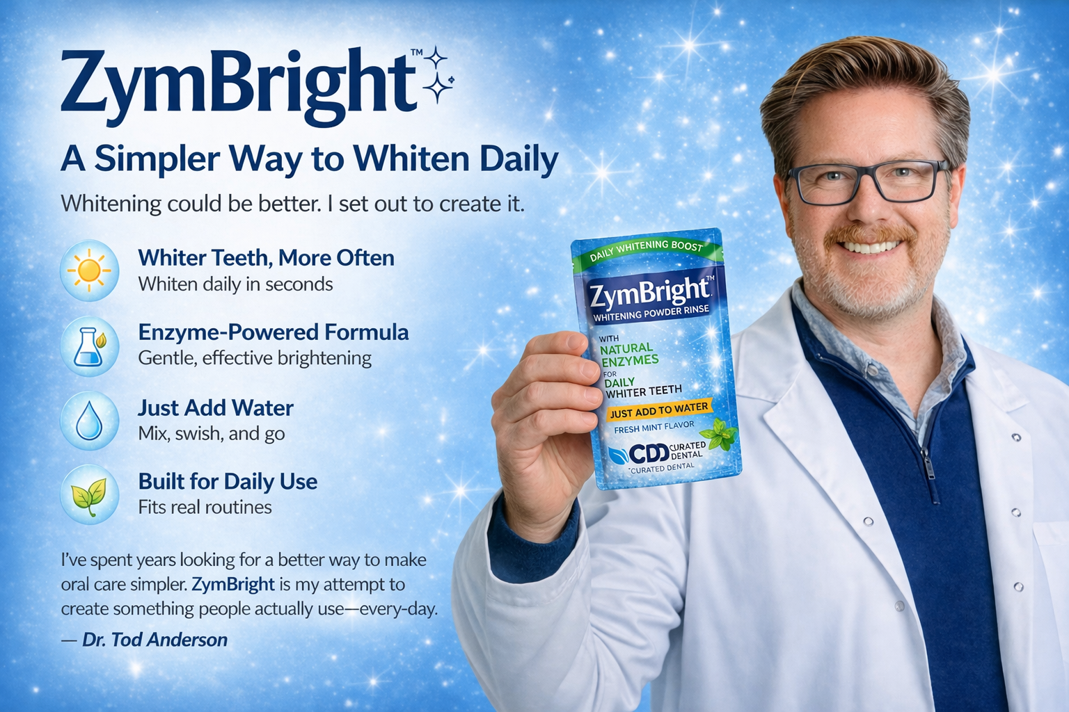 ✨🦷 ZymBright™ Enzyme Whitening Powder — Daily Whitening Solution 🌿♻️ 🚀 Pre-Order Now • Ships May 2026