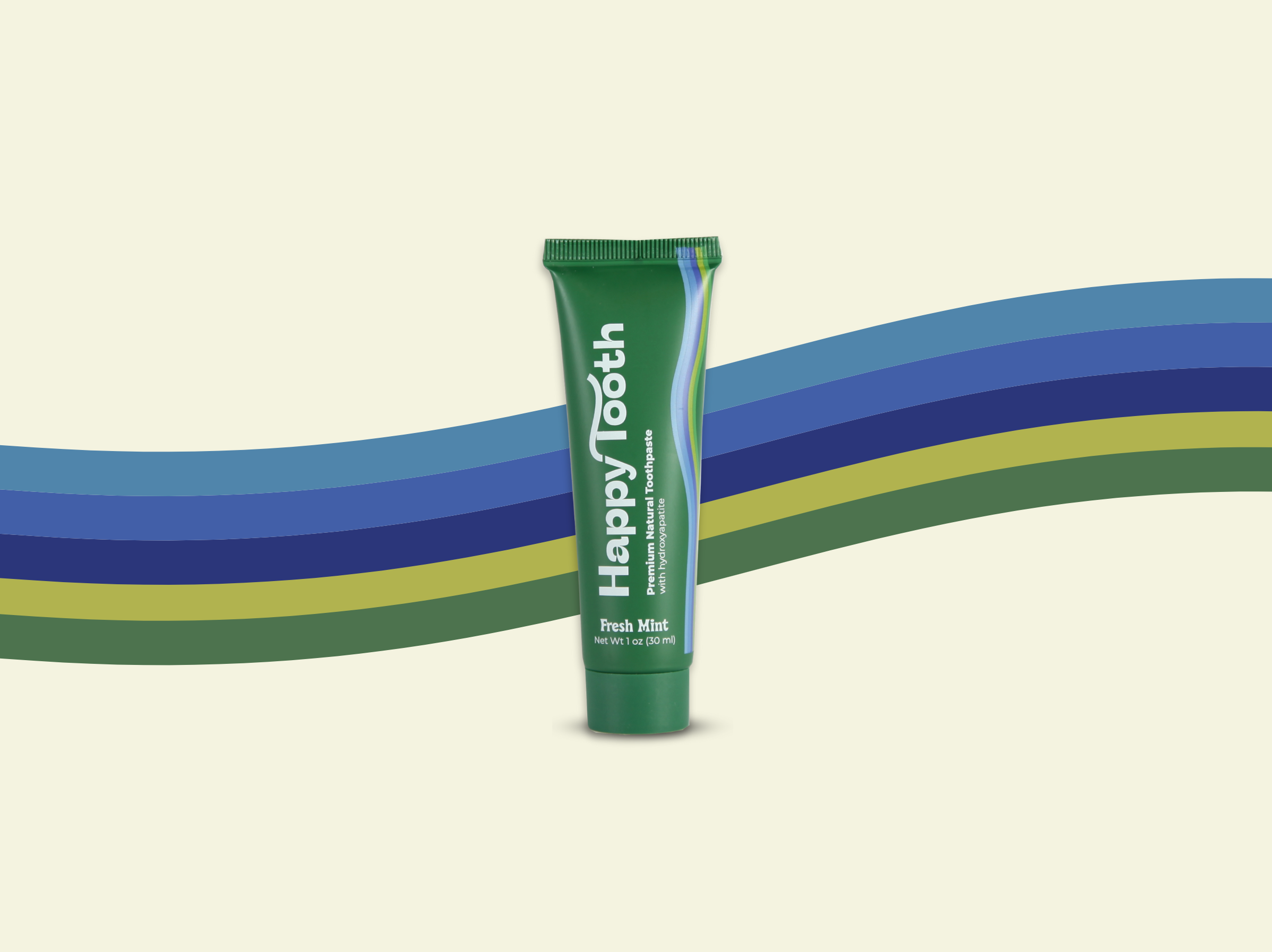 Travel Size Natural Hydroxyapatite Toothpaste: Vanilla Frosting