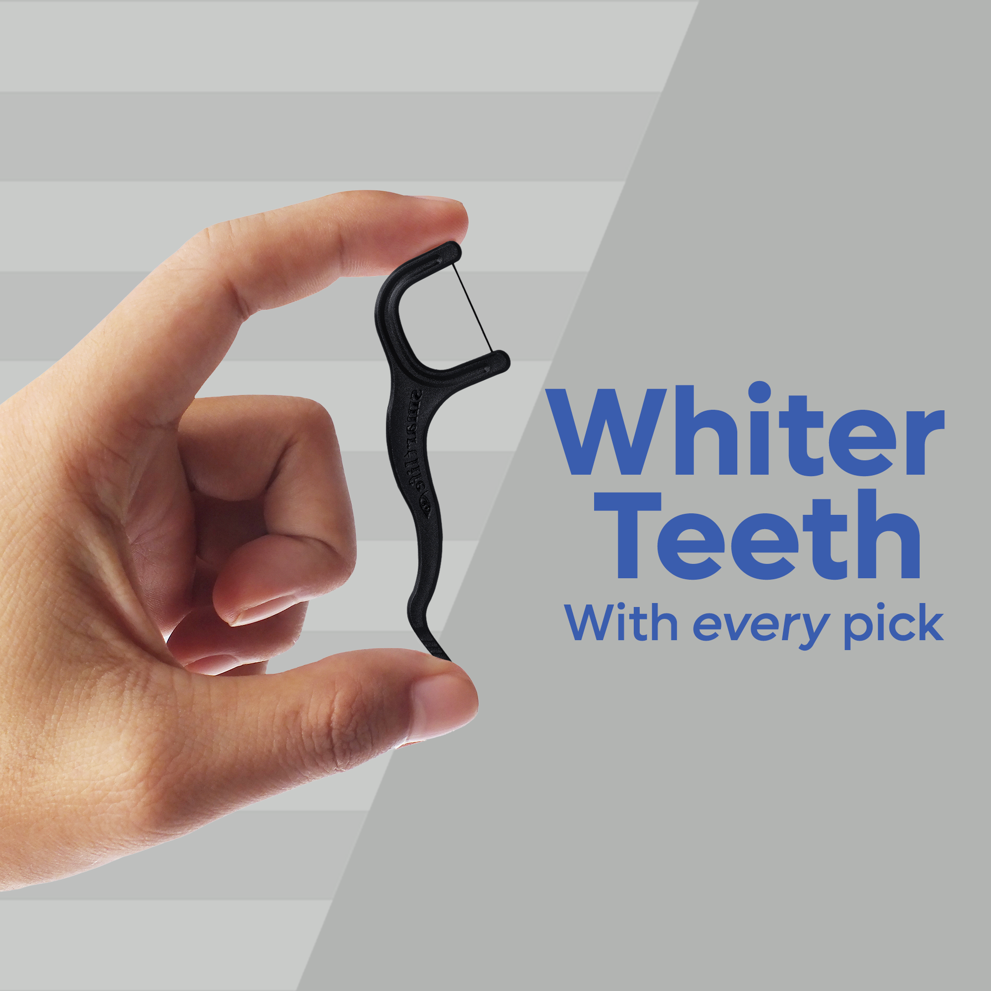 Eco-Friendly Floss Picks | Activated Charcoal | PFA Free: Solo Bag
