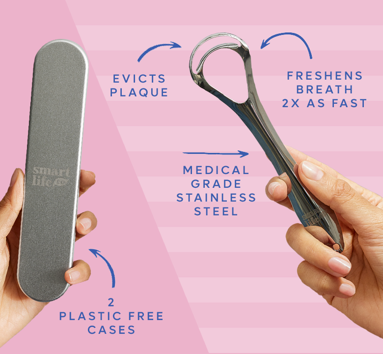 Stainless Steel Tongue Scrapers: Dual Head