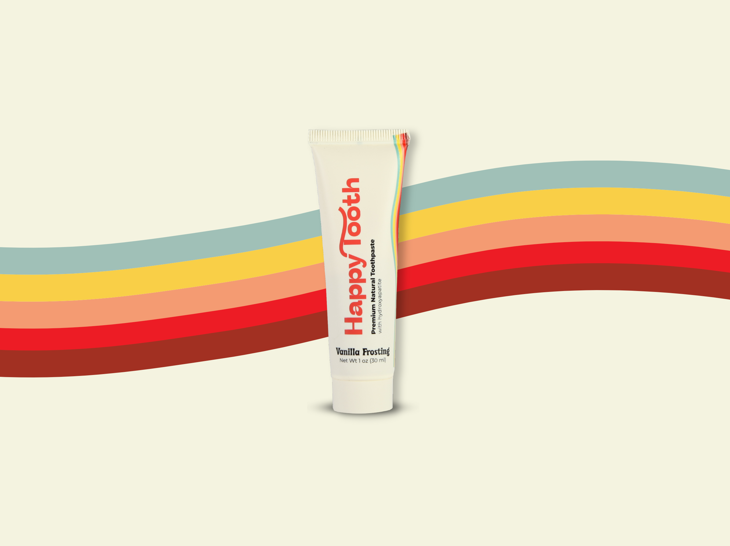 Travel Size Natural Hydroxyapatite Toothpaste: Vanilla Frosting