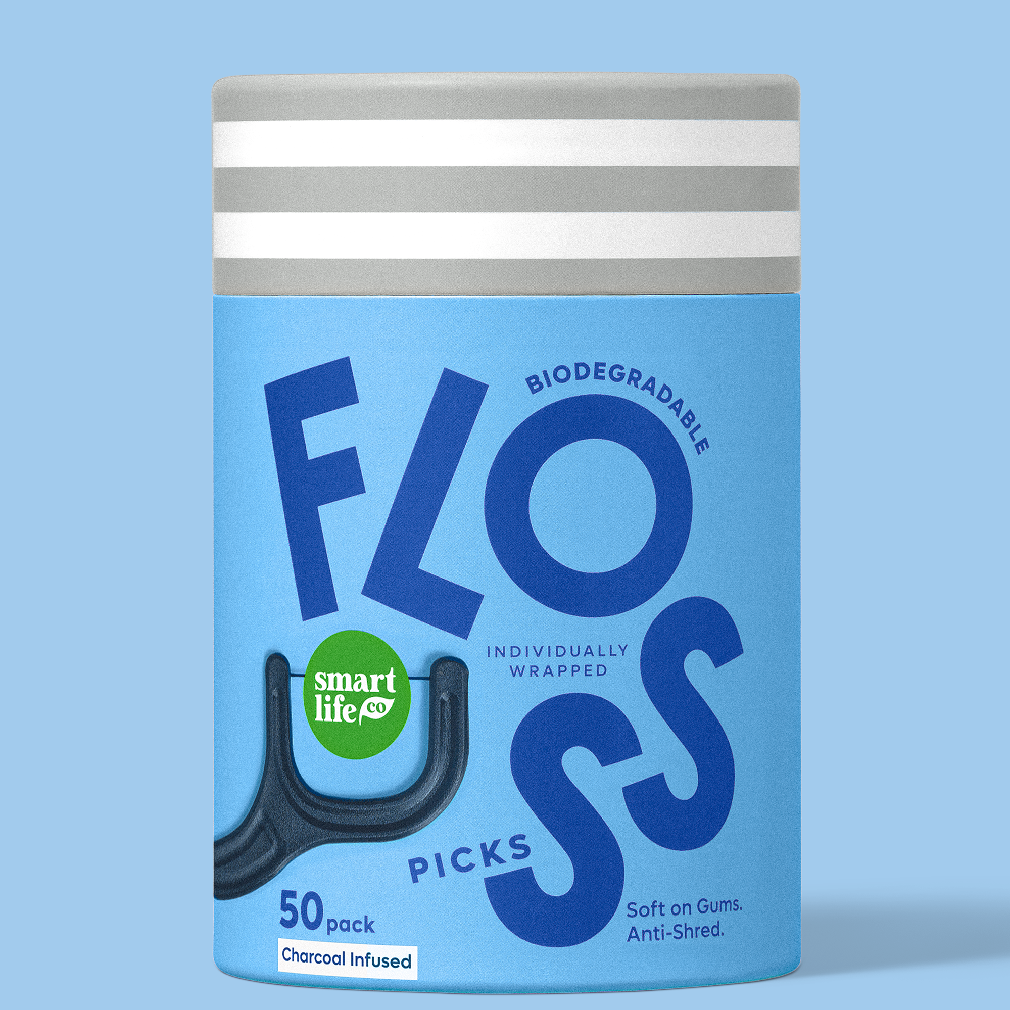 Individually Wrapped Floss Picks | 50 Pack: Mint