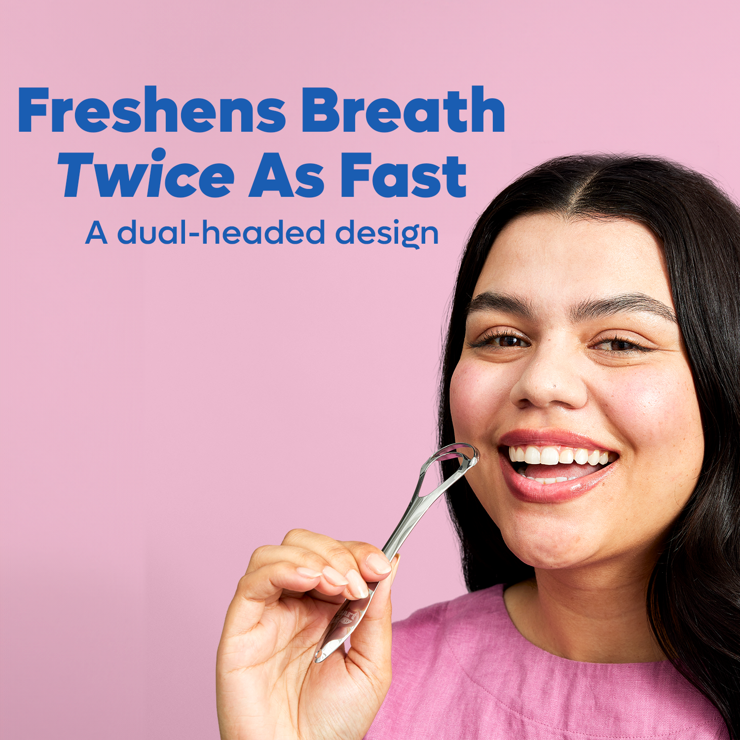 Stainless Steel Tongue Scrapers: Dual Head