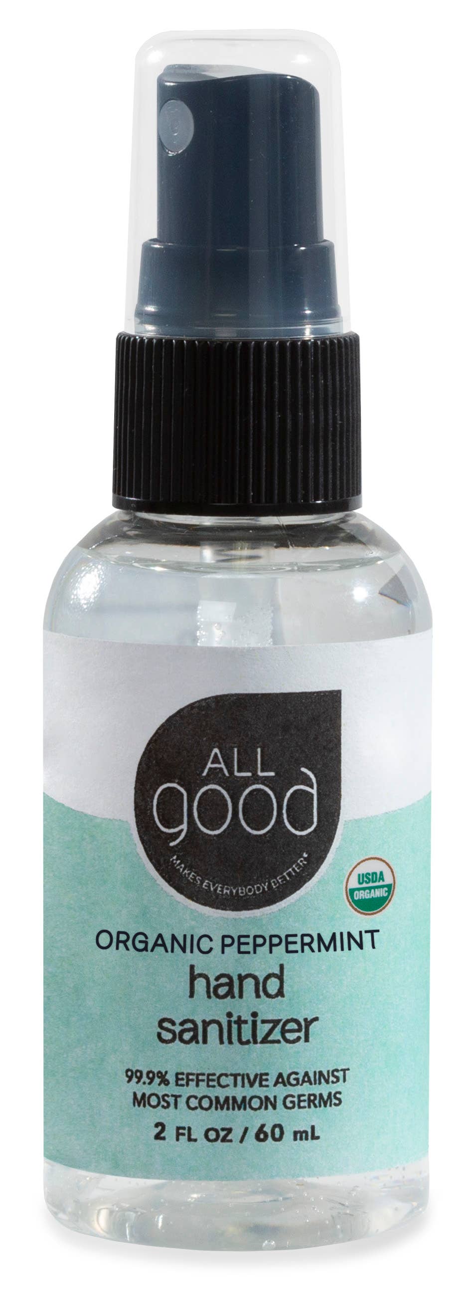 Organic Peppermint Spray Hand Sanitizer