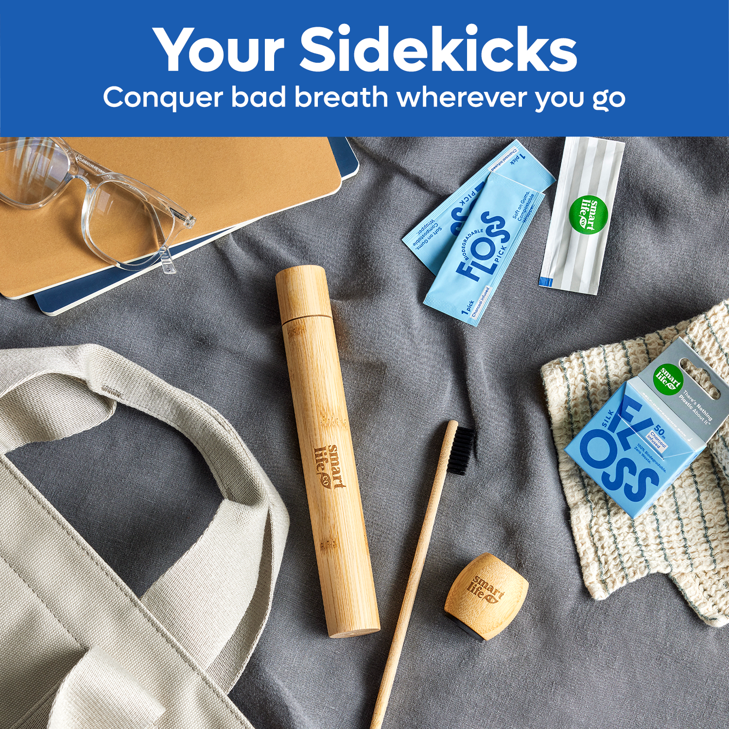 Bamboo Toothbrush Travel Kit | 6 Piece