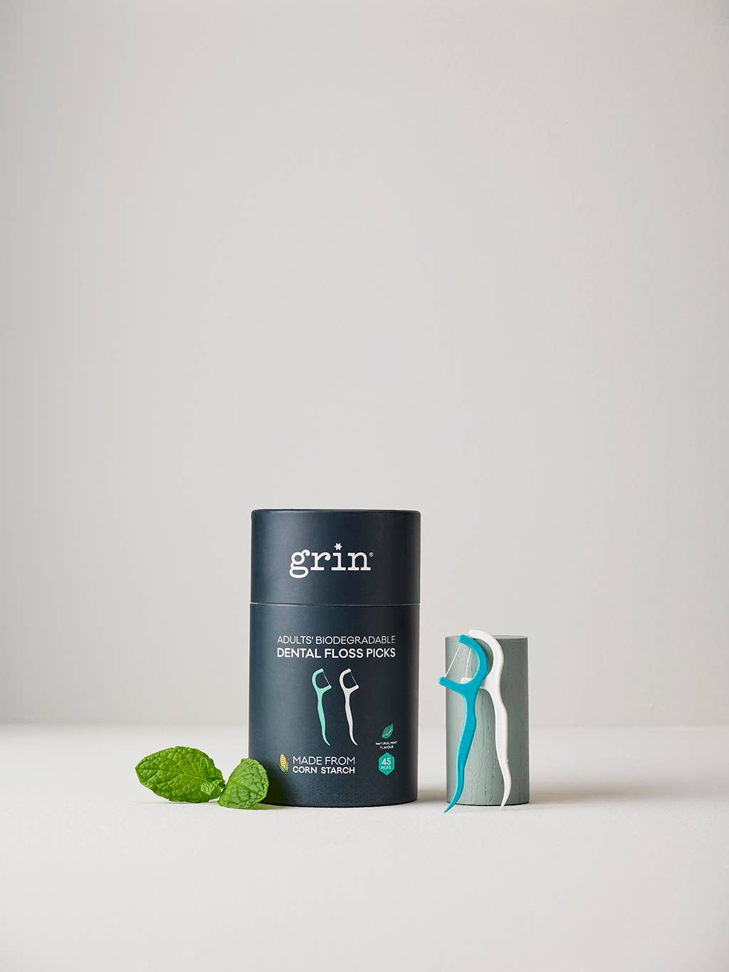 Grin Adults Biodegradable Dental Floss Picks 45pk